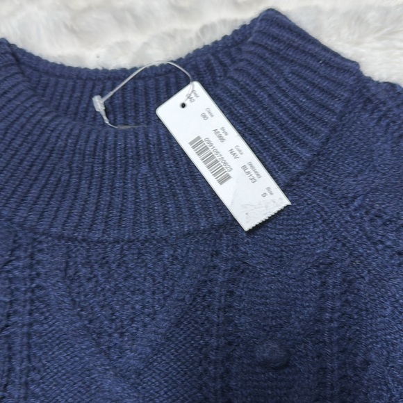 J. Crew Pom-pom Cable-knit Sweater Size Small NWT - Picture 6 of 11